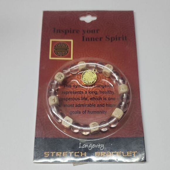 Longevity Bracelet 2015 Biege and Clear - Picture 1 of 3